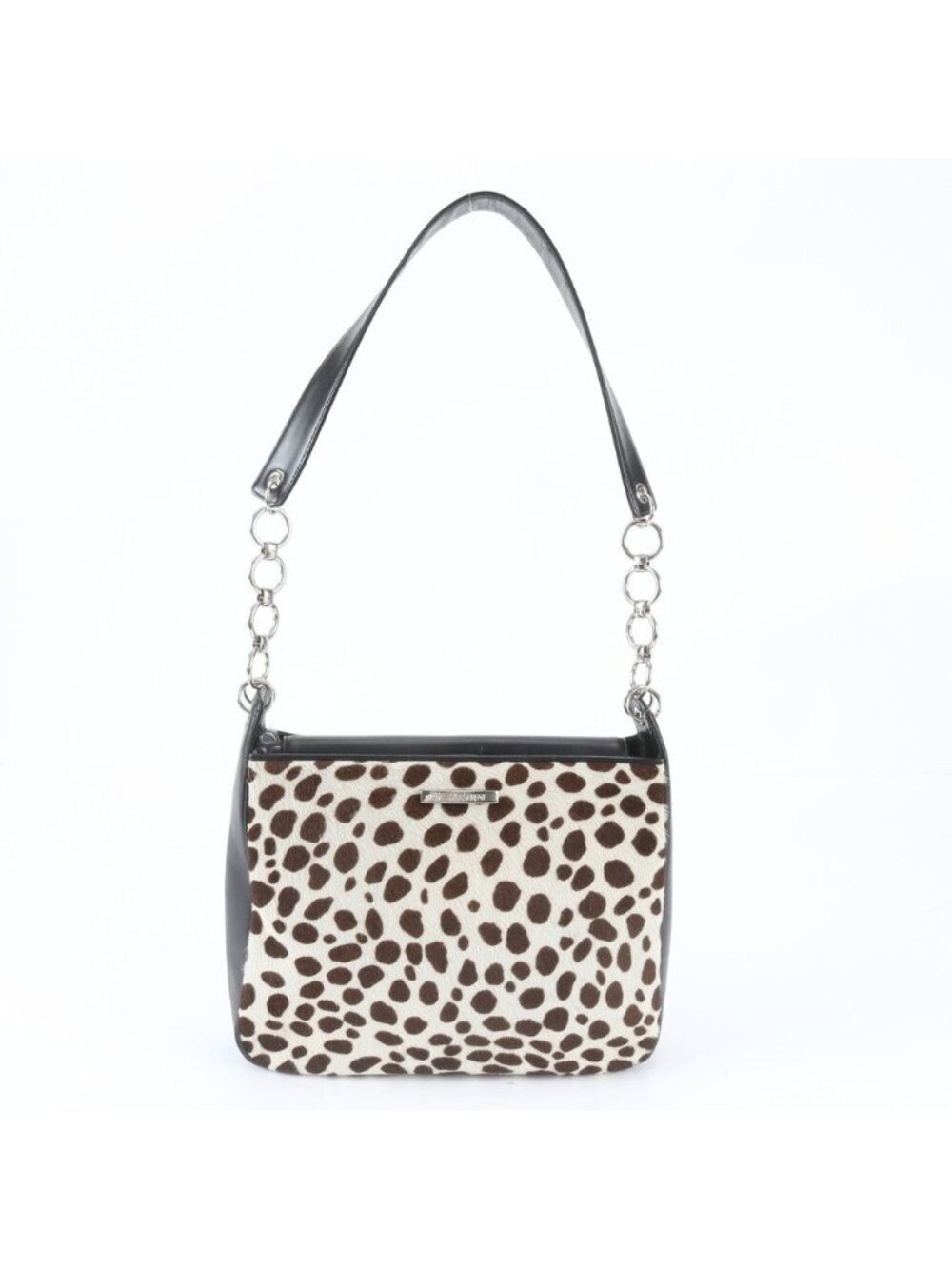 Saint Laurent YSL Calf Hair Leather Chain Shoulder Bag Tote Hand